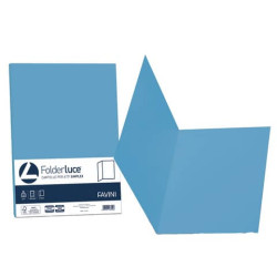 Cartellina semplice FAVINI FOLDER S cartoncino Simplex Luce&Acqua 200 g/m² 25x34cm azzurro 55  conf.