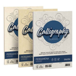 Carta pergamena FAVINI Calligraphy per lettere da stampare, finitura liscia 190 g/m² A4 oro 03  50 f