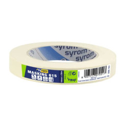 Nastro adesivo in carta Masking 615 SYROM avorio formato 19 mm x 50 m 7451