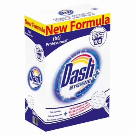 Detersivo in polvere 6,28 Kg Dash Hygiene+ conf. da 105 misurini confezione  da 105 misurini - PG058 - Lineacontabile