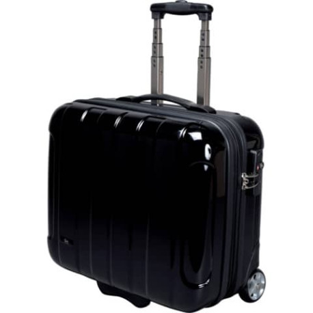 Trolley portadocumenti JSA in policarbonato 43x21x40 cm nero 45513