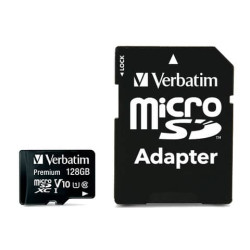 Flash memory card Verbatim micro sdhc - classe 10 con adattatore 128 GB 44085