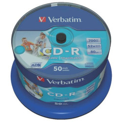 CD-R AZO Verbatim 52x 700 MB  in confezione da 50 cd - 43438