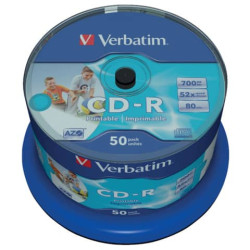 CD-R AZO Verbatim 52x 700 MB  in confezione da 50 cd - 43438