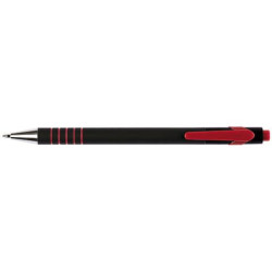 Penna a sfera a scatto Q-Connect Lamda 0,7 mm rosso KF00671