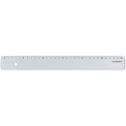 Righello Q-Connect trasparente 30 cm  KF00587