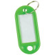 Targhetta portachiavi Q-Connect standard in plastica 5x2,2 cm verde Confezione da 10 pezzi - KF10871