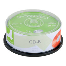 CD-R Q-Connect Cake 25 700 MB 80 min 52x  conf. da 25 pezzi - KF00420