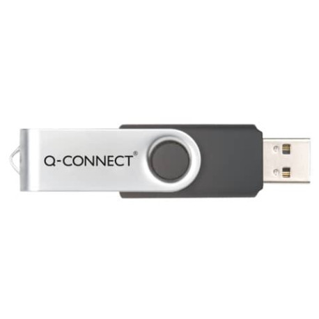 Chiavetta USB Q-Connect High Speed 2.0 nero 4 GB con cappuccio di protezione KF41511