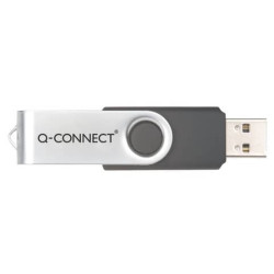 Chiavetta USB Q-Connect High Speed 2.0 nero 8 GB con cappuccio di protezione KF41512
