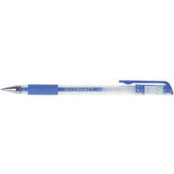 Penna a sfera inchiostro gel Q-Connect con cappuccio 0,35 mm blu conf. da 10 - KF21717