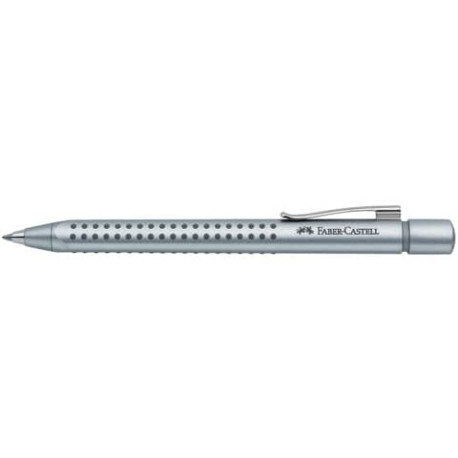 Penna a sfera a scatto Faber-Castell Grip 2011 XB argento 144111