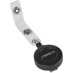 Cordoncino jojo per portabadge Q-Connect fino a 60 cm nero conf. da 10 - KF14147