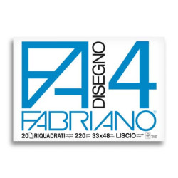 Album da disegno Fabriano F4 220 g/m² 20 33x48 cm ff. lisci riquadrati 05201797