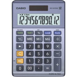 Calcolatrici da tavolo CASIO Extra Big LC solare e batteria display 12 cifre blu - MS-120TER II