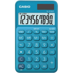 Calcolatrici scientifiche CASIO tascabile 10 cifre - solare e batteria Blu - SL-310UC-BU