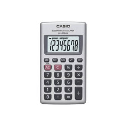 Calcolatrici scientifiche CASIO 8 cifre a batteria Argento HL-820VA