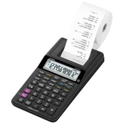 Mini calcolatrice scrivente HR-8RCE-WE con batteria, adattatore AC opzionale nero - HR-8RCE-BK blist