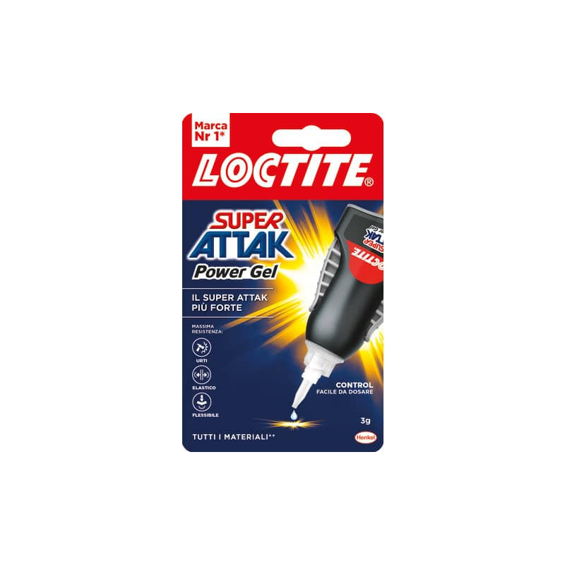 Colla Loktite Super Attak Control Power Flex 3 g. trasparente 2047417 -  Lineacontabile