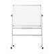 Lavagne cancellabili Bi-office Revolver - magnetica doppia girevole bianca - 150x120 cm. bianco - QR