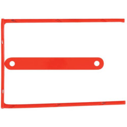 Clip fermafogli Q-Connect rosso passo 8 cm conf. 100 pezzi - KF02281