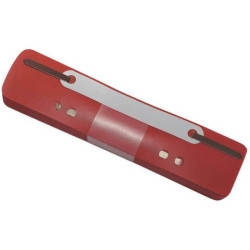 Pressini fermafogli adesivi Q-Connect 34x150 mm rosso conf. da 25 - 2012500310