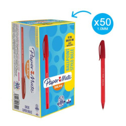 Penna a sfera stick Paper Mate Inkjoy 100 CAP ULV M 1 mm rosso S0957140