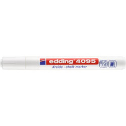 Marcatore a gesso liquido edding 4095 punta conica 2-3 mm bianco 4-4095049