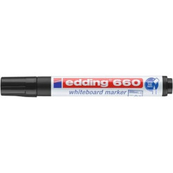 Marcatore per lavagne bianche edding 660 punta conica 1,5-3 mm nero 4-660001