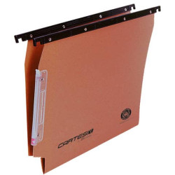 Cartelle sospese laterali per armadi CARTESIO 33 cm fondo a V arancio Conf. 50 pezzi - 114 F BETA - 