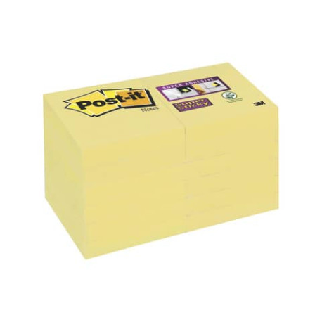 Foglietti riposizionabili Post-it® Super Sticky 51x51 mm Giallo Canary™ 622-12SSCY-EU