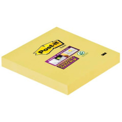 Foglietti riposizionabili Post-it® Super Sticky Notes 76x76 mm 90 ff Giallo Canary™ - 654-12SSCY-EU