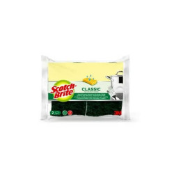 Spugna Scotch-Brite® vegetale verde  Conf. 2 pezzi - V12