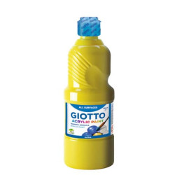 Tempera a base acrilica GIOTTO Acrylic Paint flacone 500 ml giallo 533702