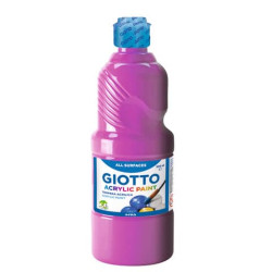Tempera a base acrilica GIOTTO Acrylic Paint flacone 500 ml magenta 533710