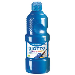 Tempera a base acrilica GIOTTO Acrylic Paint flacone 500 ml cyan 533715