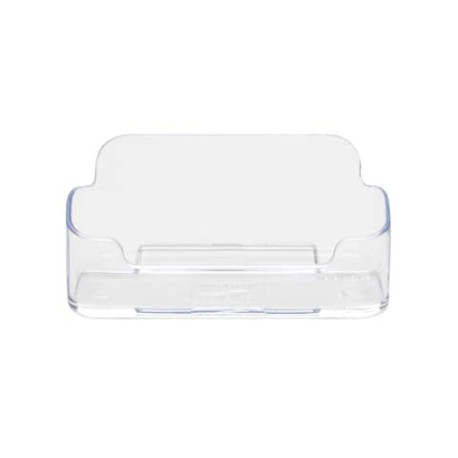 Portabiglietti da visita Q-Connect in polistirene 110x70x31 mm max 60 biglietti trasparente - KF0418