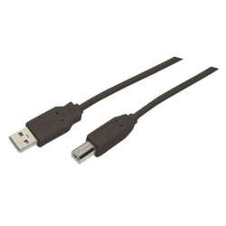 Cavo di collegamento Media Range USB 2.0 A/B nero 3 m MRCS103