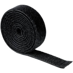 Nastro fermacavi in velcro da 1m Hama nero 20543