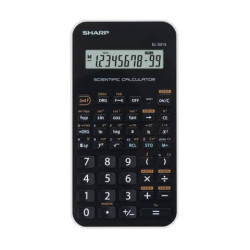 Calcolatrice scientifica SHARP con 131 funzioni e ampio display nero EL501XBWH