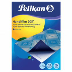 Carta da ricalco Pelikan Handifilm 205 blu confezione 100 fogli - 404442