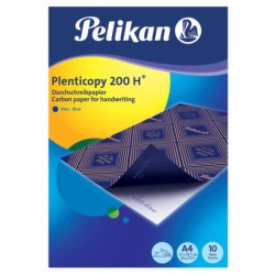 Carta da ricalco Pelikan Plenticopy 200H blu confezione 10 fogli - 434738