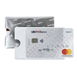 Porta credit card Sei Rota Shelter-S 1 foglietti allum/trasparente - 486202