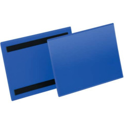 Tasche per identificazione Durable con bande magnetiche blu f.to esterno mm. 223x163- inserto A5 ori