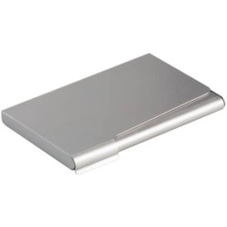 Portabiglietti da visita Durable BUSINESS CARD BOX alluminio argento metallizz. fino a 20 biglietti 