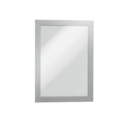 Cornici con pannello magnetico DURABLE DURAFRAME® A5 argento metallizzato 236x176mm  conf. 2 - 48712