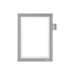 Cornice espositiva adesiva DURABLE DURAFRAME® NOTE A5 argento metallizzato - 499423