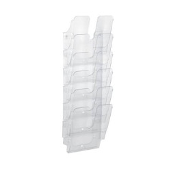 Espositore da parete DURABLE FLEXIPLUS 6 comparti A4 polistirolo trasparente 1700008401