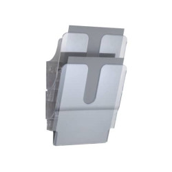 Espositore da parete DURABLE FLEXIPLUS 2 comparti A4 polistirolo trasparente 1709008400