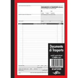 Documento di trasporto Semper blocco di 50/50 copie autoricalcanti 29,7x21,5 cm SE1687CD200